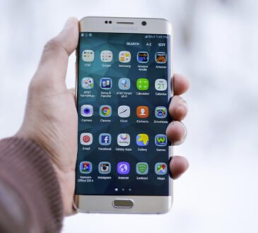 Samsung Galaxy S23 Ultra smartphone showing front display and rear camera setup