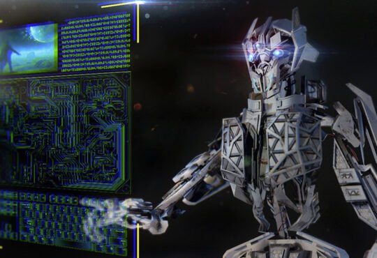 AI-powered productivity tools and digital workspace illustration