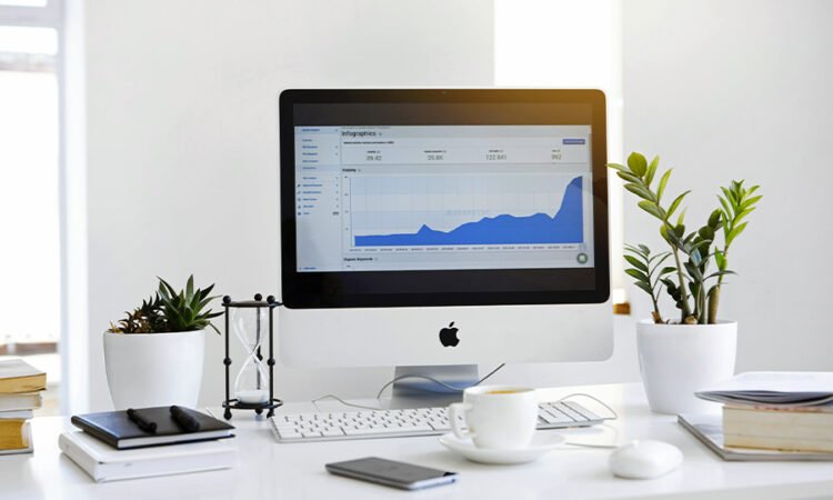 Person working on affiliate marketing business on laptop
