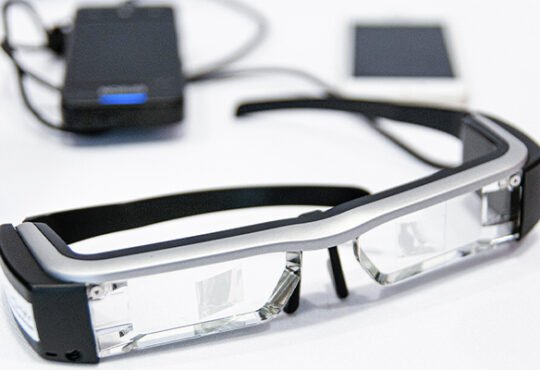 Project Astra smart glasses by Google featuring AI and AR capabilities.