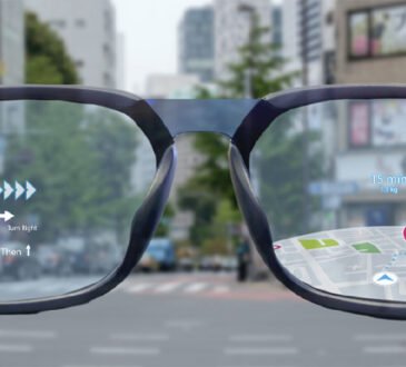 AI-powered smart glasses with augmented reality interface by Meta