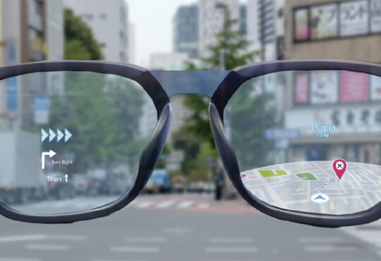 AI-powered smart glasses with augmented reality interface by Meta