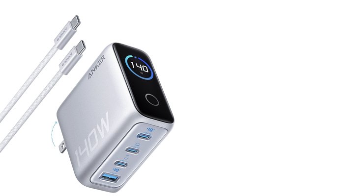 Belkin 140W 4-Port GaN Charger Close-Up