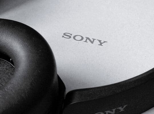 Sony WH-1000XM5 noise-cancelling headphones for work and travel.
